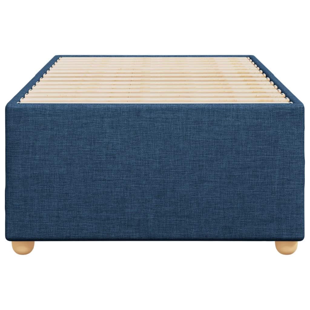 sengeramme uden madras 90x200 cm stof blå