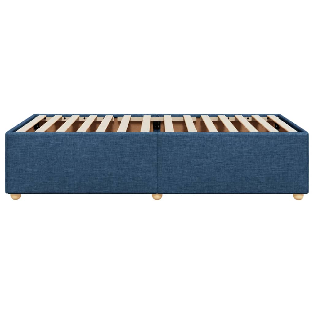 sengeramme uden madras 90x200 cm stof blå