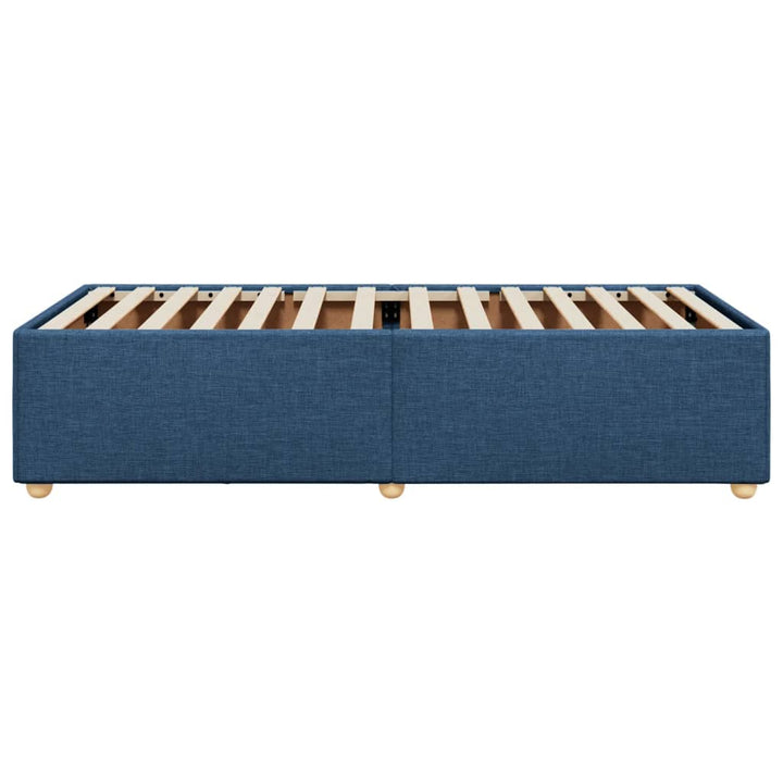 sengeramme uden madras 90x200 cm stof blå