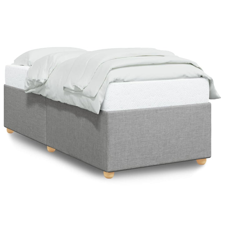 Sengeramme uden madras Lysegrå 100x200 cm Stof