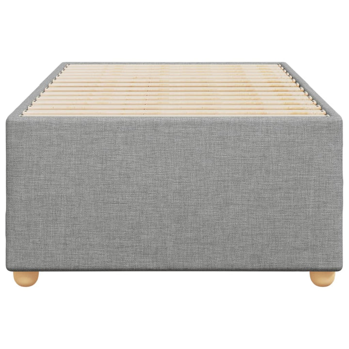 Sengeramme uden madras Lysegrå 100x200 cm Stof