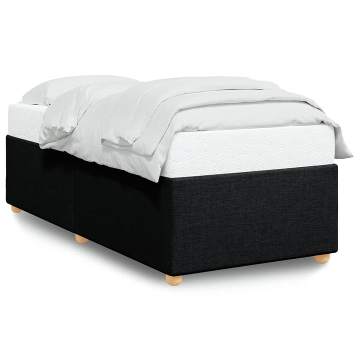 Sengeramme uden madras Sort 100x200 cm Stof