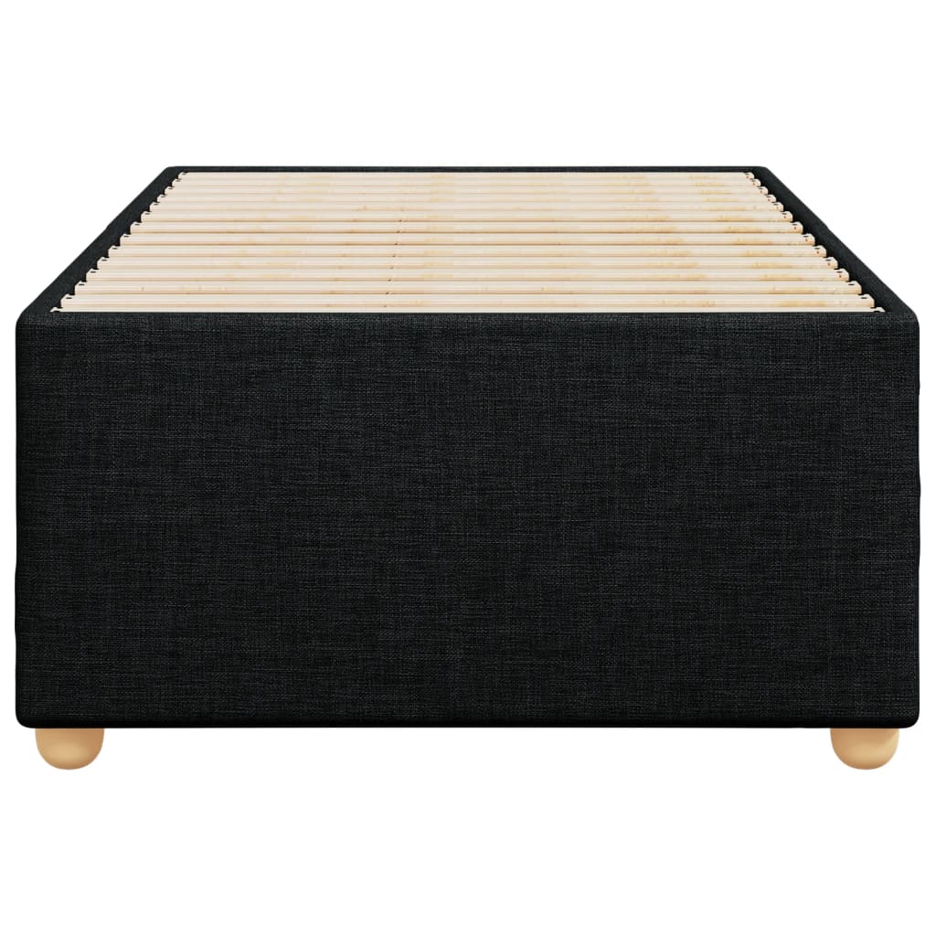 Sengeramme uden madras Sort 100x200 cm Stof