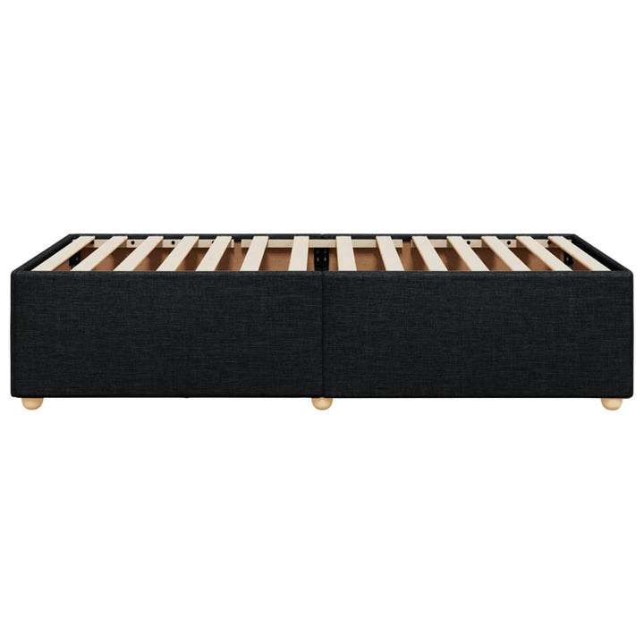 Sengeramme uden madras Sort 100x200 cm Stof