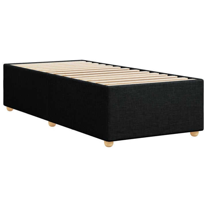 Sengeramme uden madras Sort 100x200 cm Stof