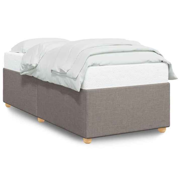 Sengeramme uden madras Taupe 100x200 cm Stof