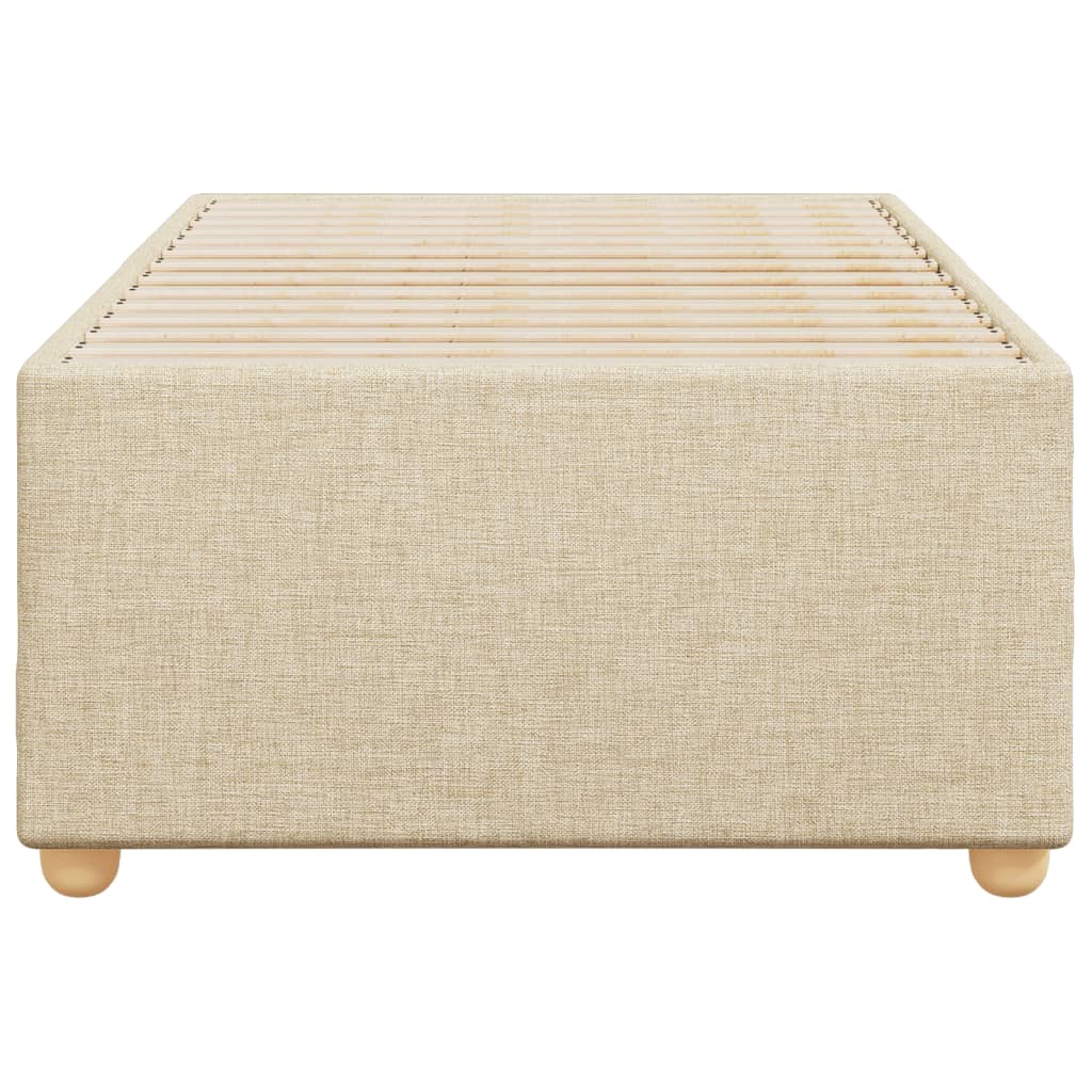 Sengeramme uden madras Creme 100x200 cm Stof