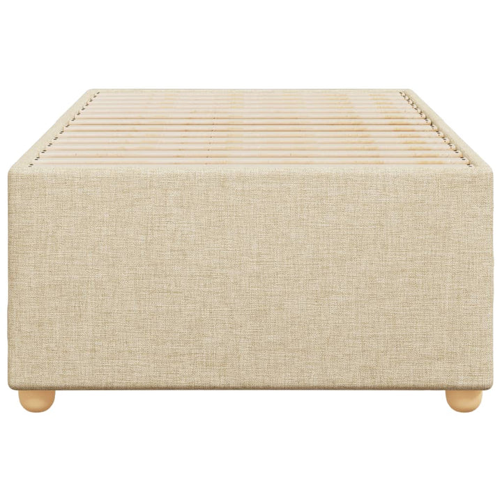 Sengeramme uden madras Creme 100x200 cm Stof