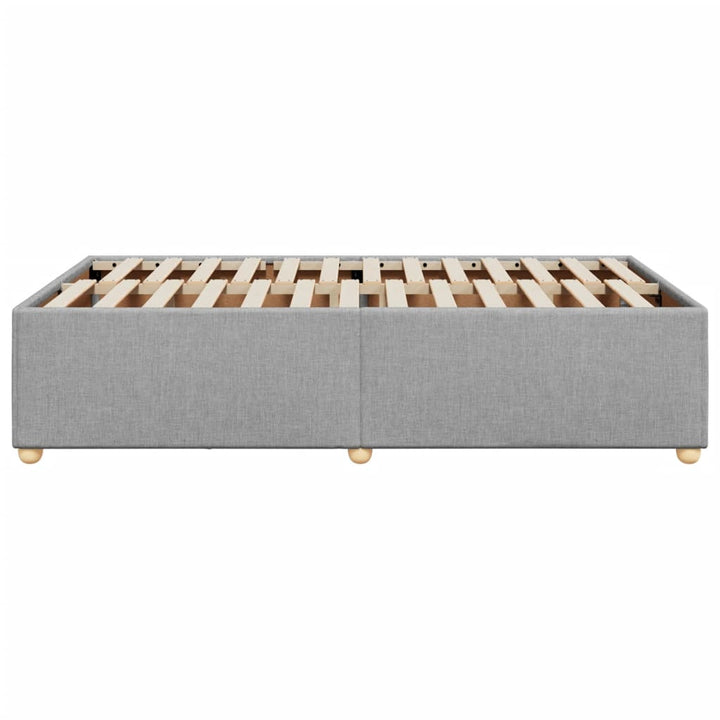 sengeramme uden madras 120x190 cm stof enkeltseng lysegrå