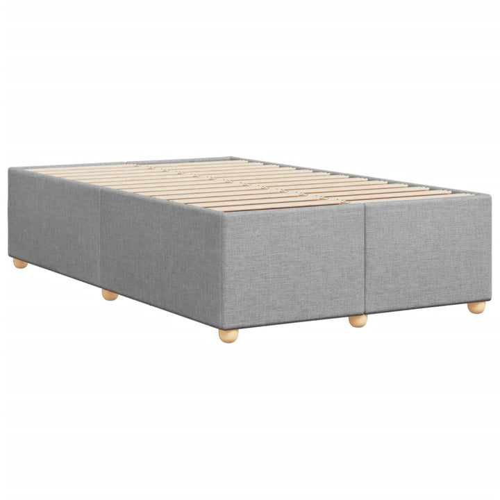 sengeramme uden madras 120x190 cm stof enkeltseng lysegrå