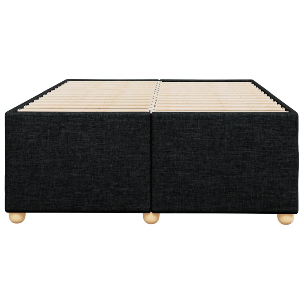 sengeramme uden madras 120x190 cm stof sort