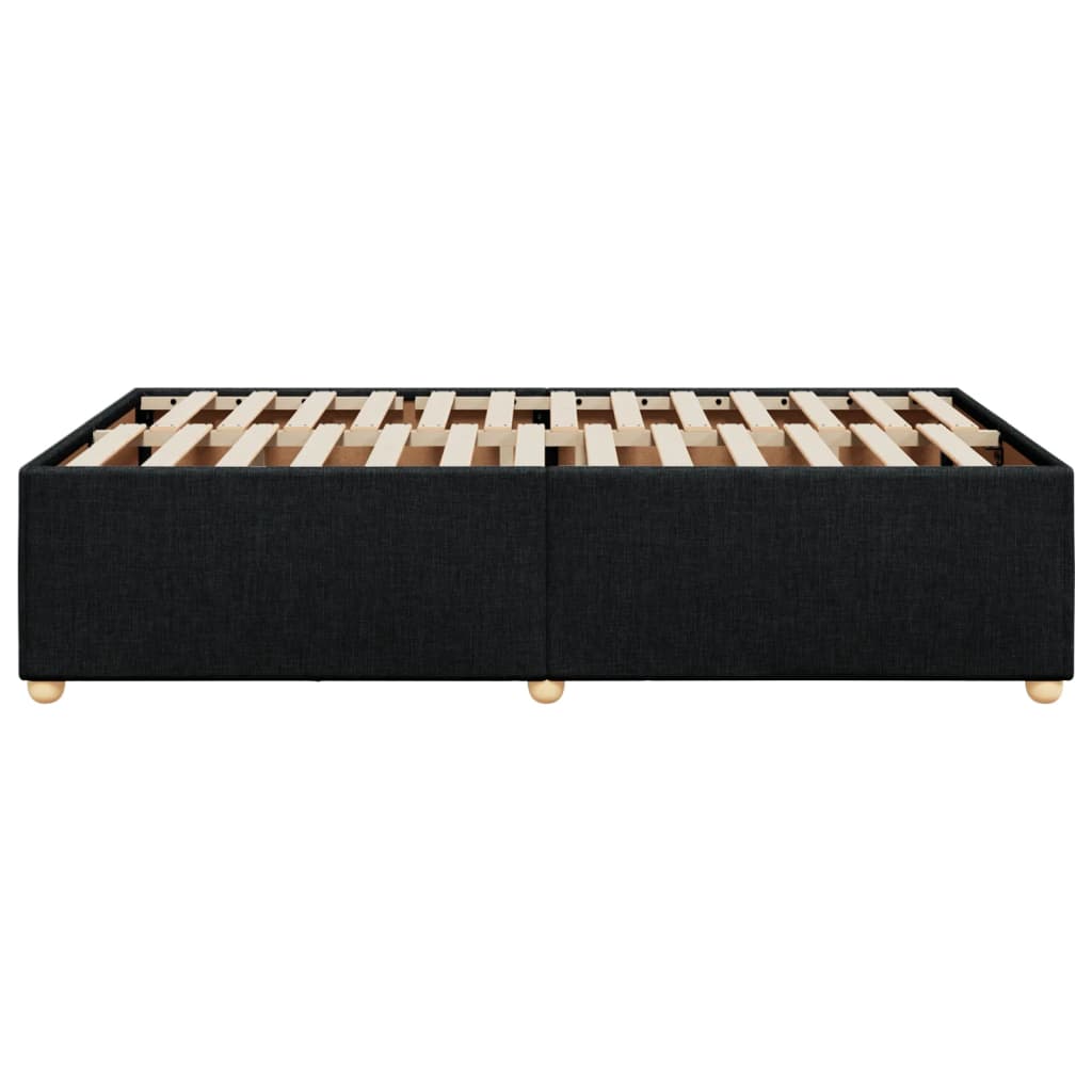 sengeramme uden madras 120x190 cm stof sort