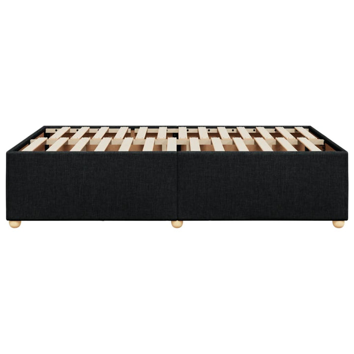 sengeramme uden madras 120x190 cm stof sort