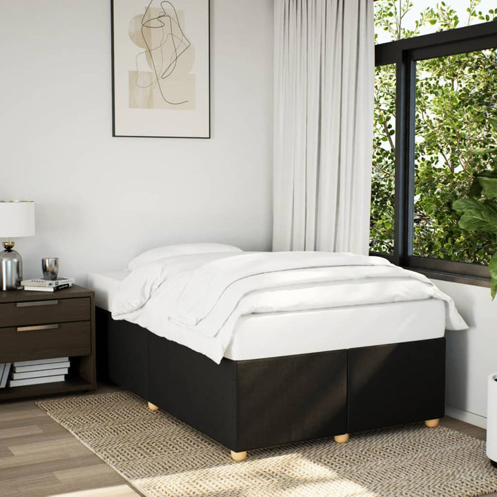 sengeramme uden madras 120x190 cm stof sort