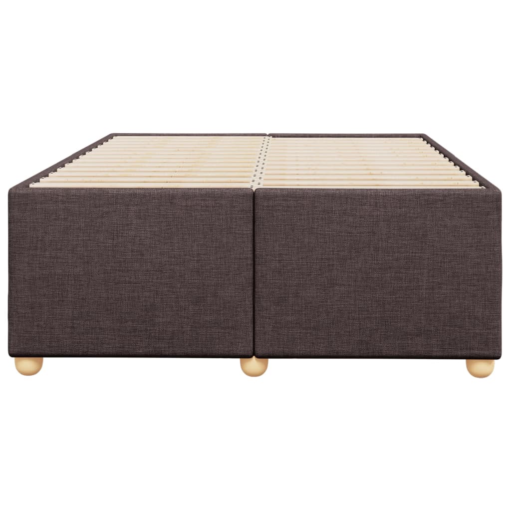 sengeramme uden madras 120x190 cm stof mørkebrun