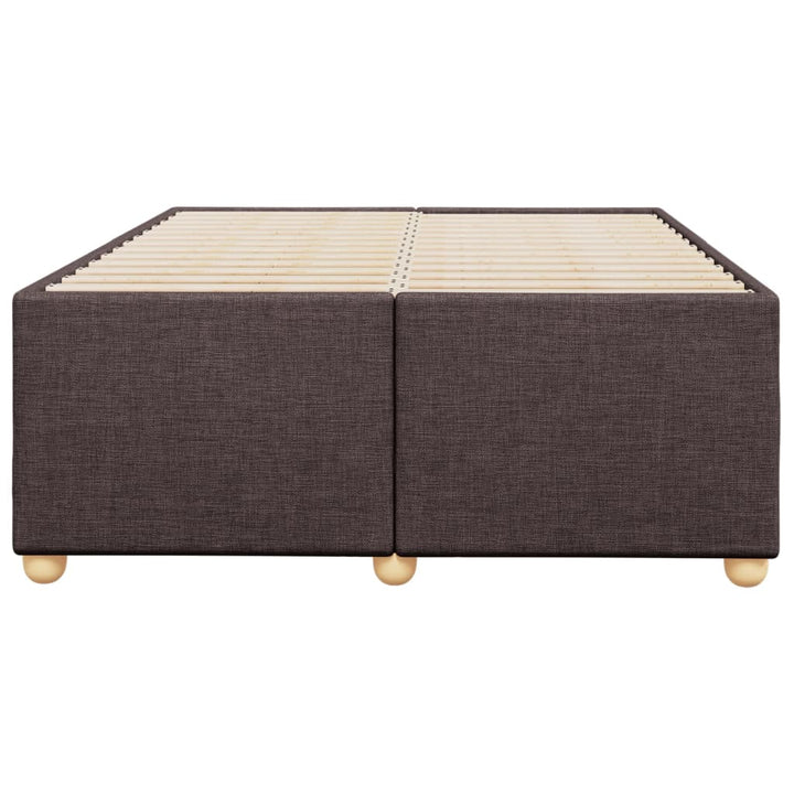 sengeramme uden madras 120x190 cm stof mørkebrun