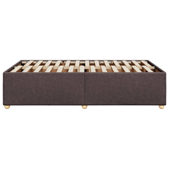 sengeramme uden madras 120x190 cm stof mørkebrun