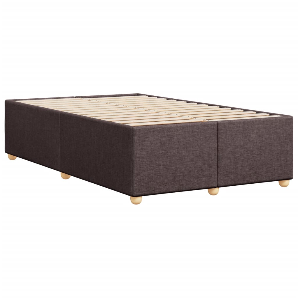 sengeramme uden madras 120x190 cm stof mørkebrun