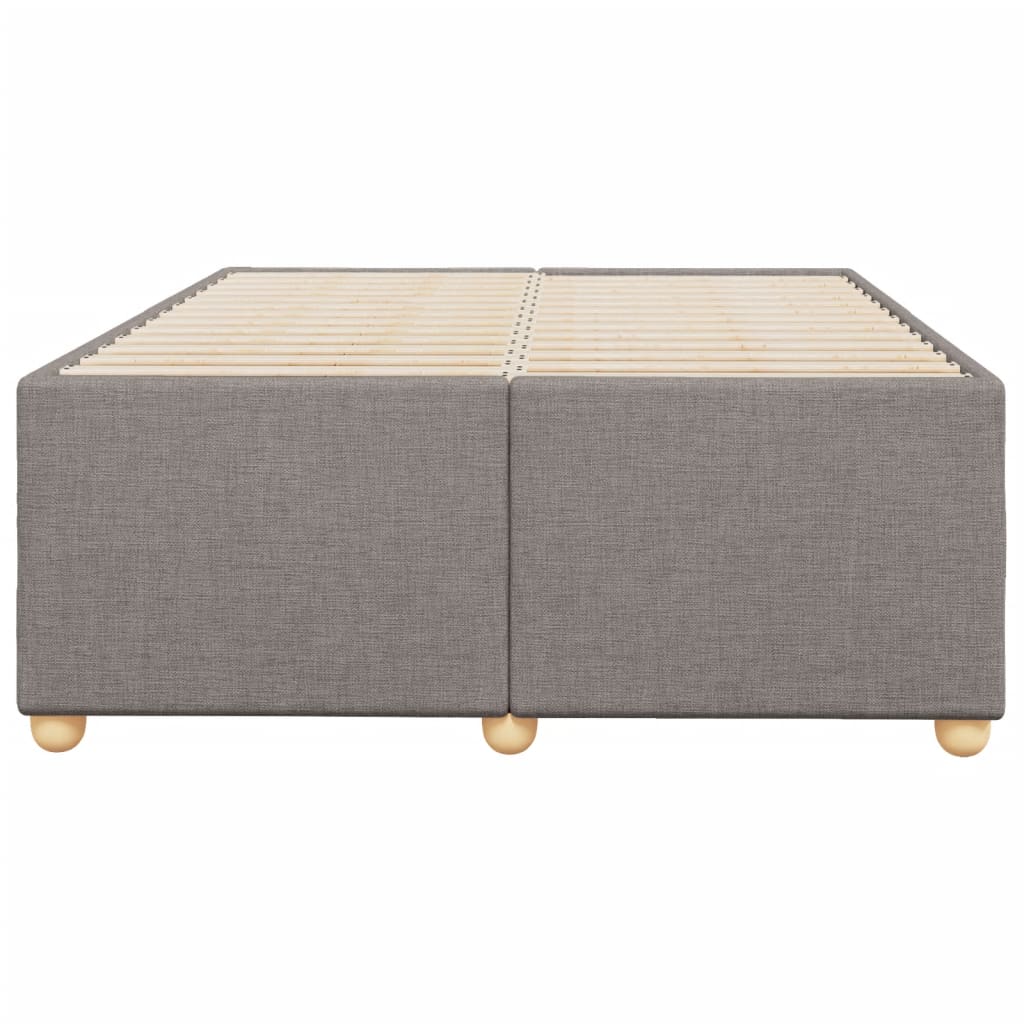 sengeramme uden madras 120x190 cm stof gråbrun