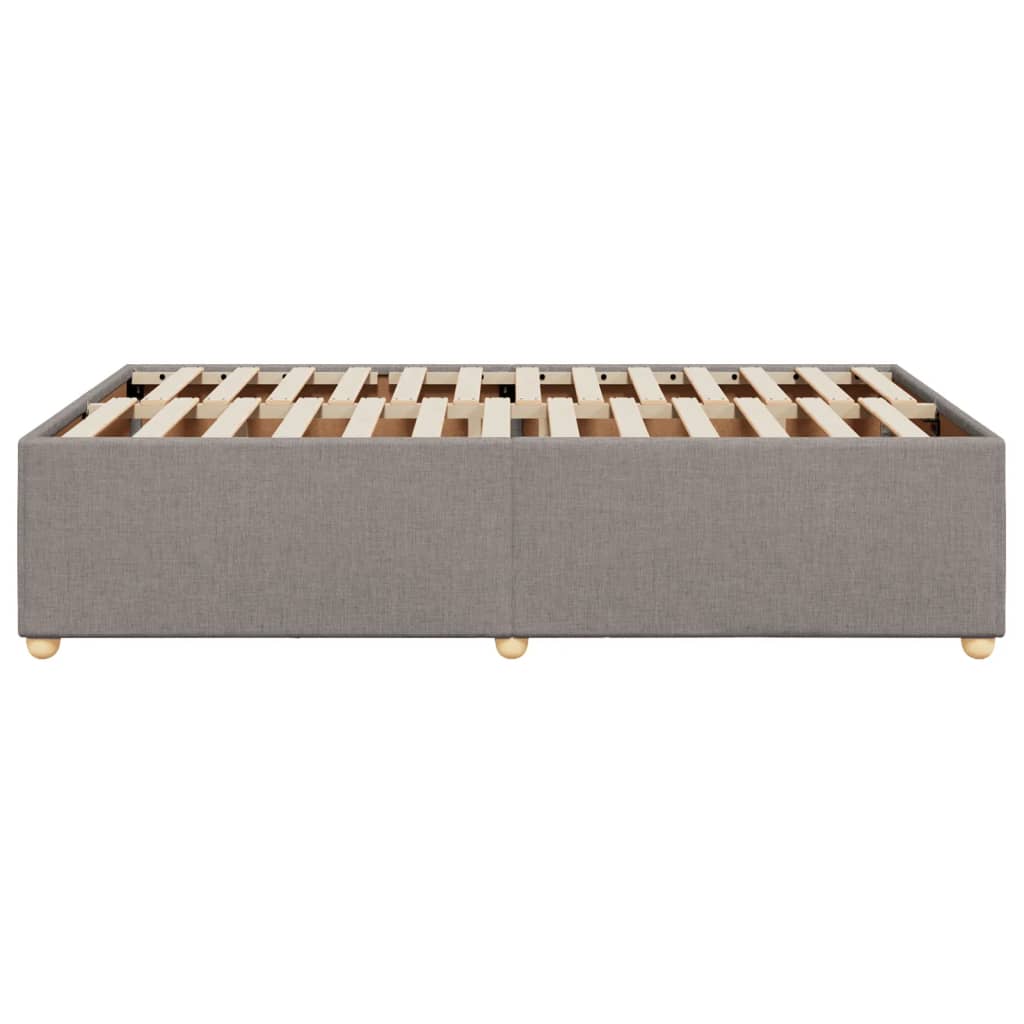 sengeramme uden madras 120x190 cm stof gråbrun