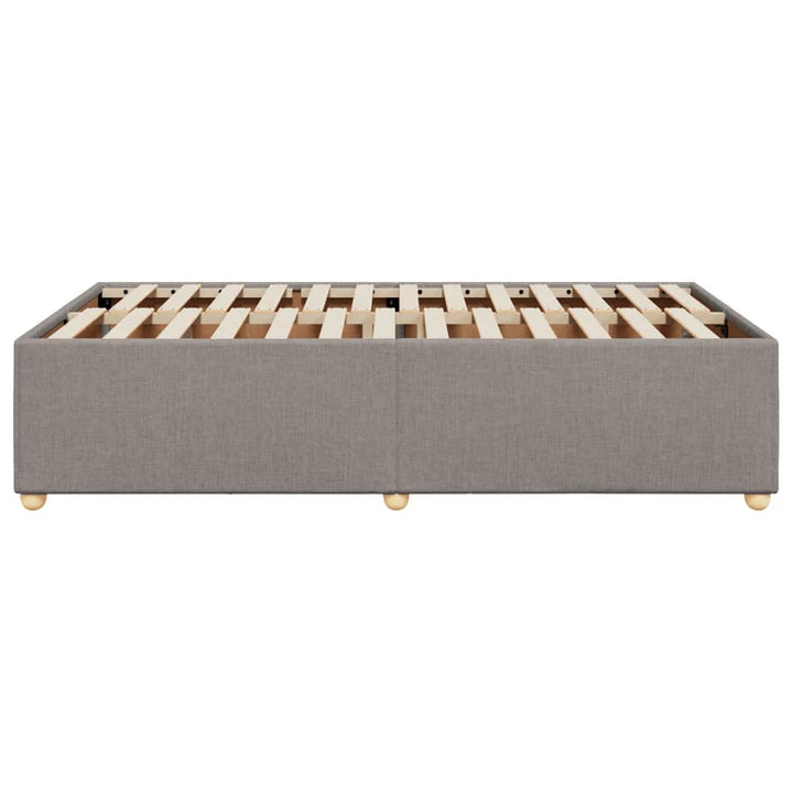 sengeramme uden madras 120x190 cm stof gråbrun