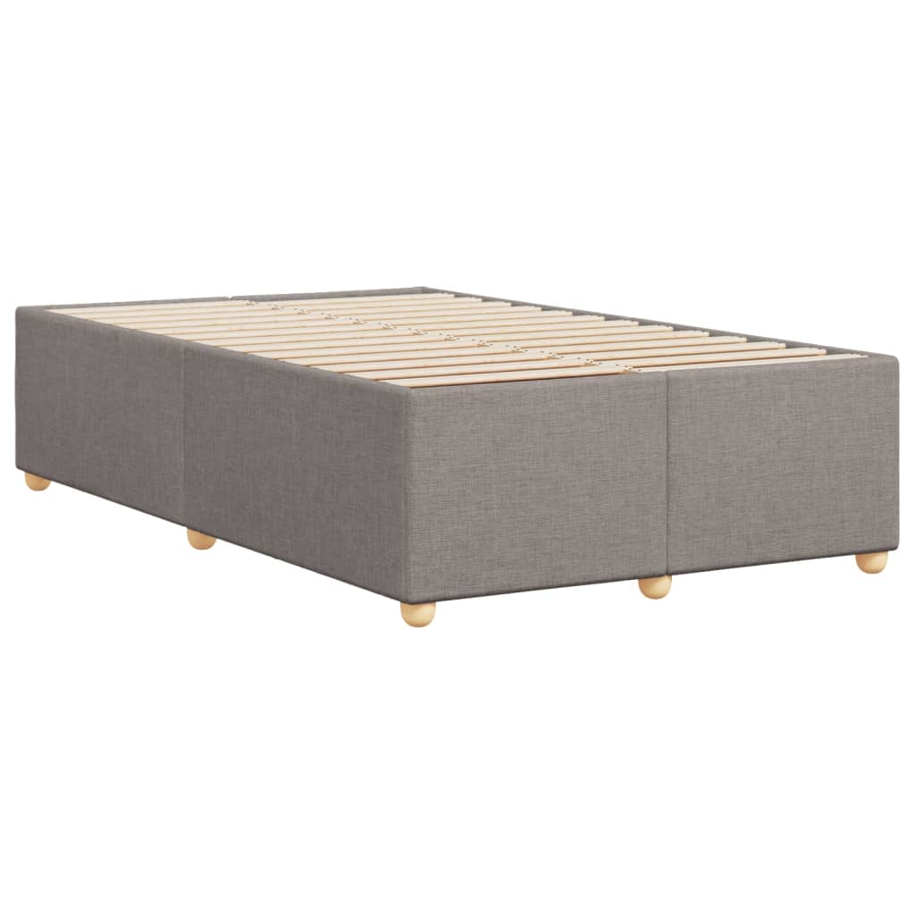 sengeramme uden madras 120x190 cm stof gråbrun
