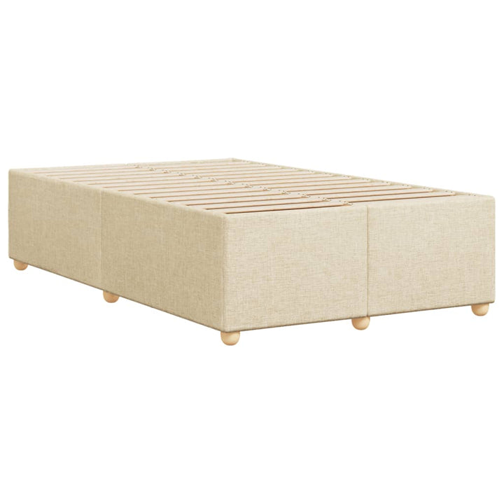 sengeramme uden madras 120x190 cm stof cremefarvet