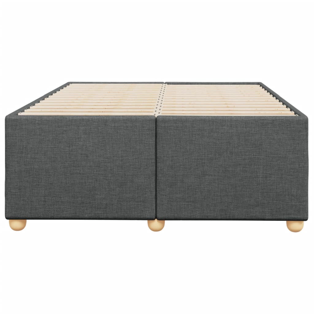 Sengeramme uden madras Mørkegrå 120x200 cm Stof