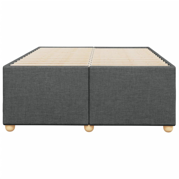Sengeramme uden madras Mørkegrå 120x200 cm Stof