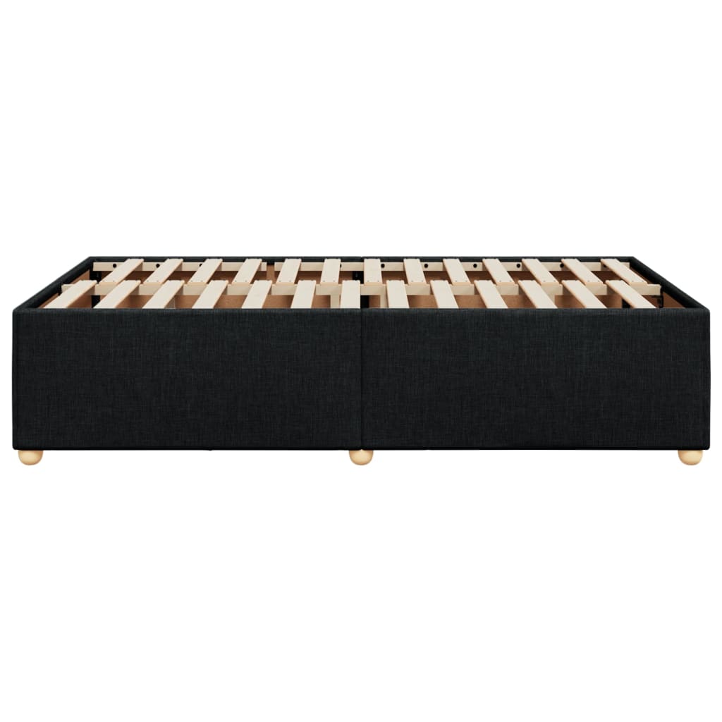 Sengeramme uden madras Sort 120x200 cm Stof