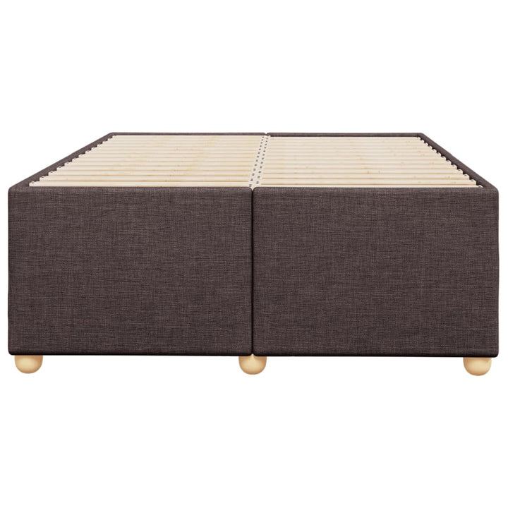 Sengeramme uden madras Mørkebrun 120x200 cm Stof