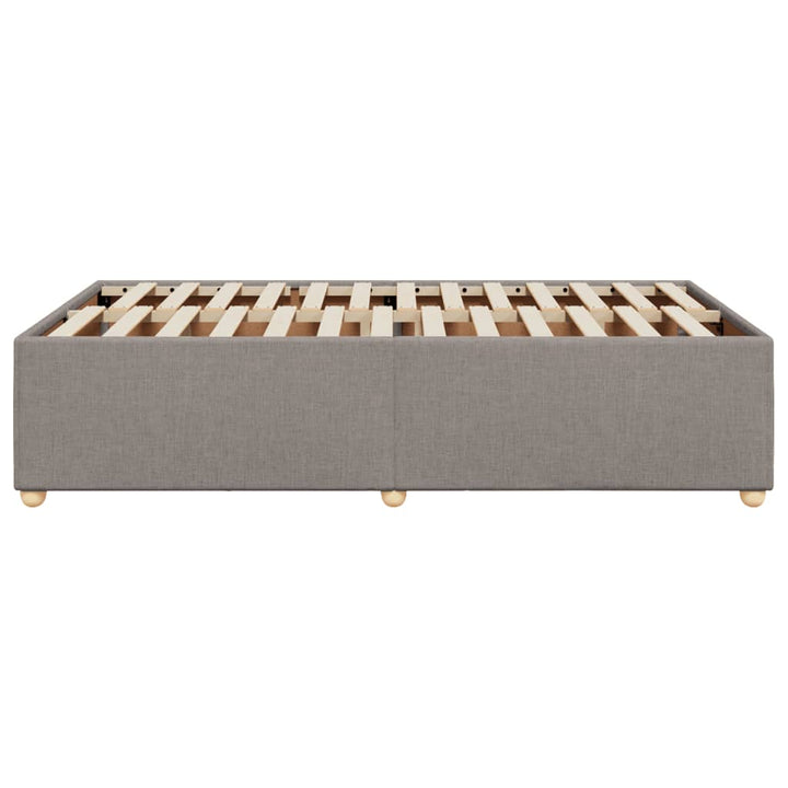 Sengeramme uden madras Taupe 120x200 cm Stof