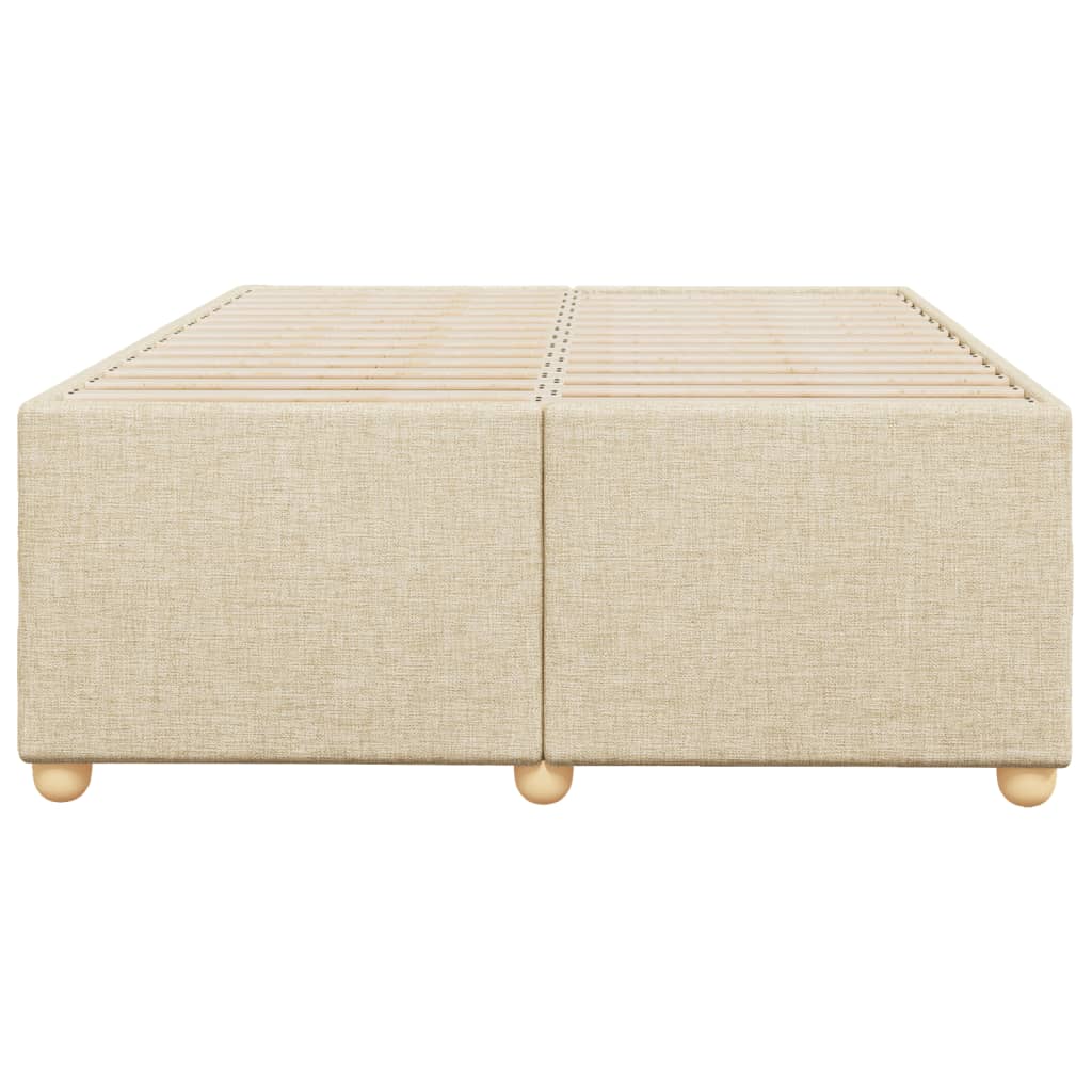 Sengeramme uden madras Creme 120x200 cm Stof