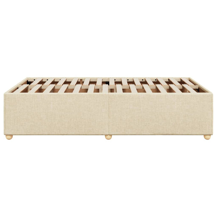 Sengeramme uden madras Creme 120x200 cm Stof
