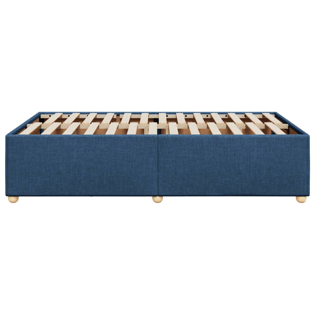 sengeramme uden madras 120x200 cm stof blå