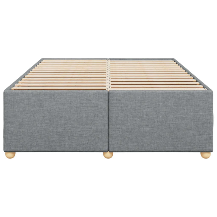 sengeramme uden madras 140x190 cm stof lysegrå