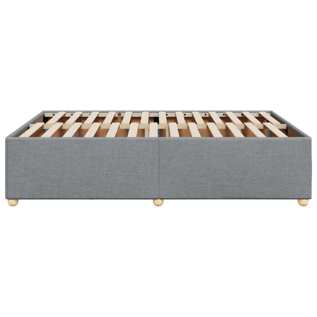 sengeramme uden madras 140x190 cm stof lysegrå