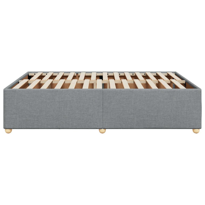sengeramme uden madras 140x190 cm stof lysegrå