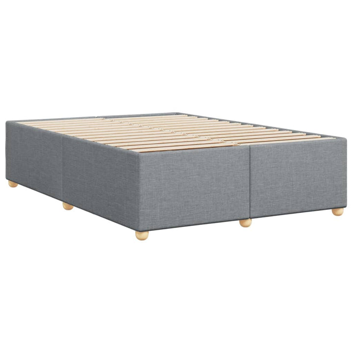 sengeramme uden madras 140x190 cm stof lysegrå