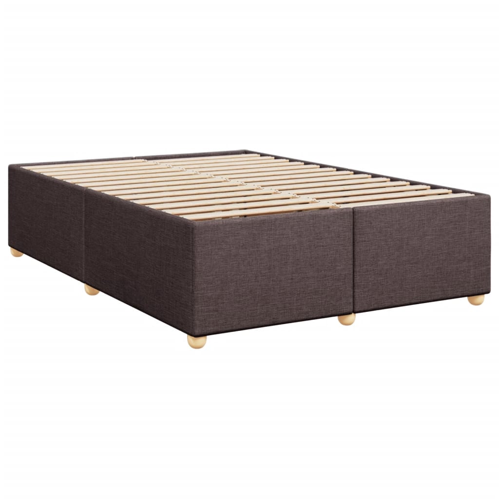sengeramme uden madras 140x190 cm stof mørkebrun