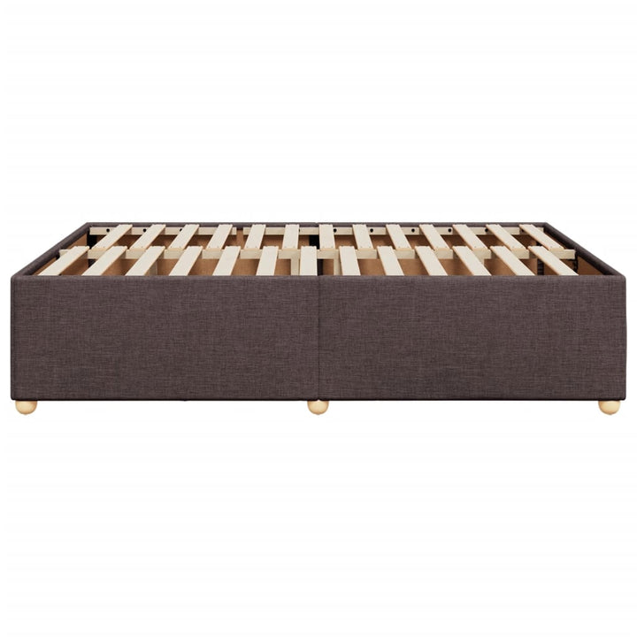 sengeramme uden madras 140x190 cm stof mørkebrun