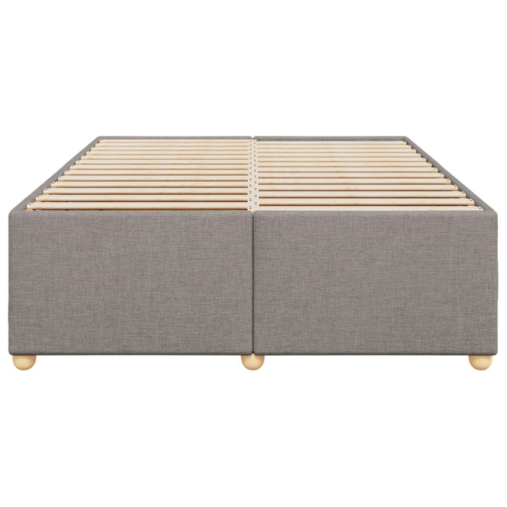 sengeramme uden madras 140x190 cm stof gråbrun