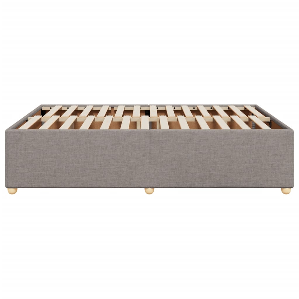 sengeramme uden madras 140x190 cm stof gråbrun
