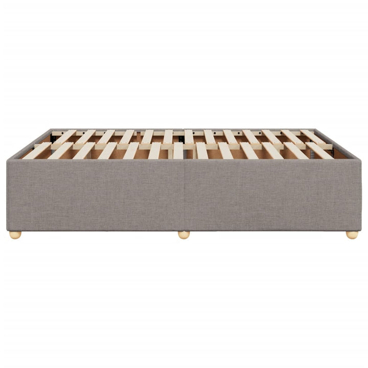 sengeramme uden madras 140x190 cm stof gråbrun