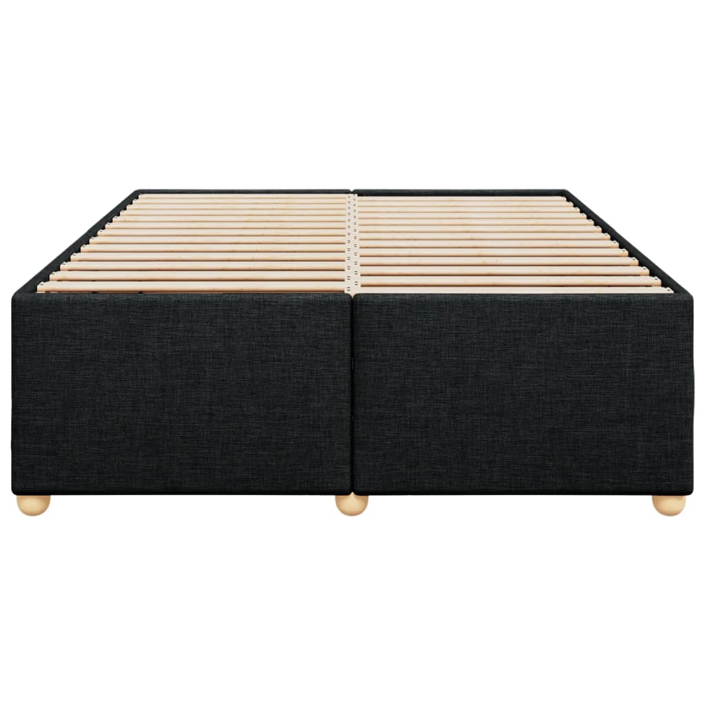 sengeramme uden madras 140x200 cm stof sort