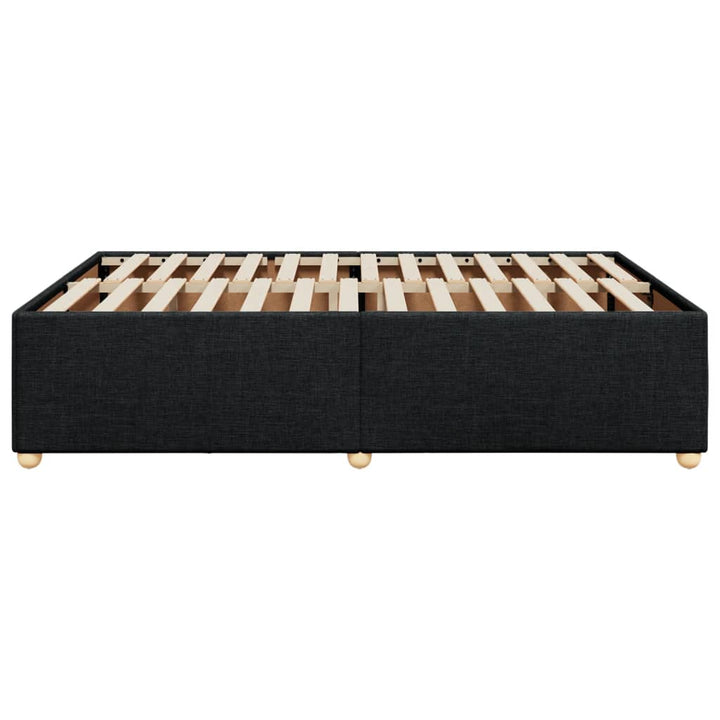 sengeramme uden madras 140x200 cm stof sort