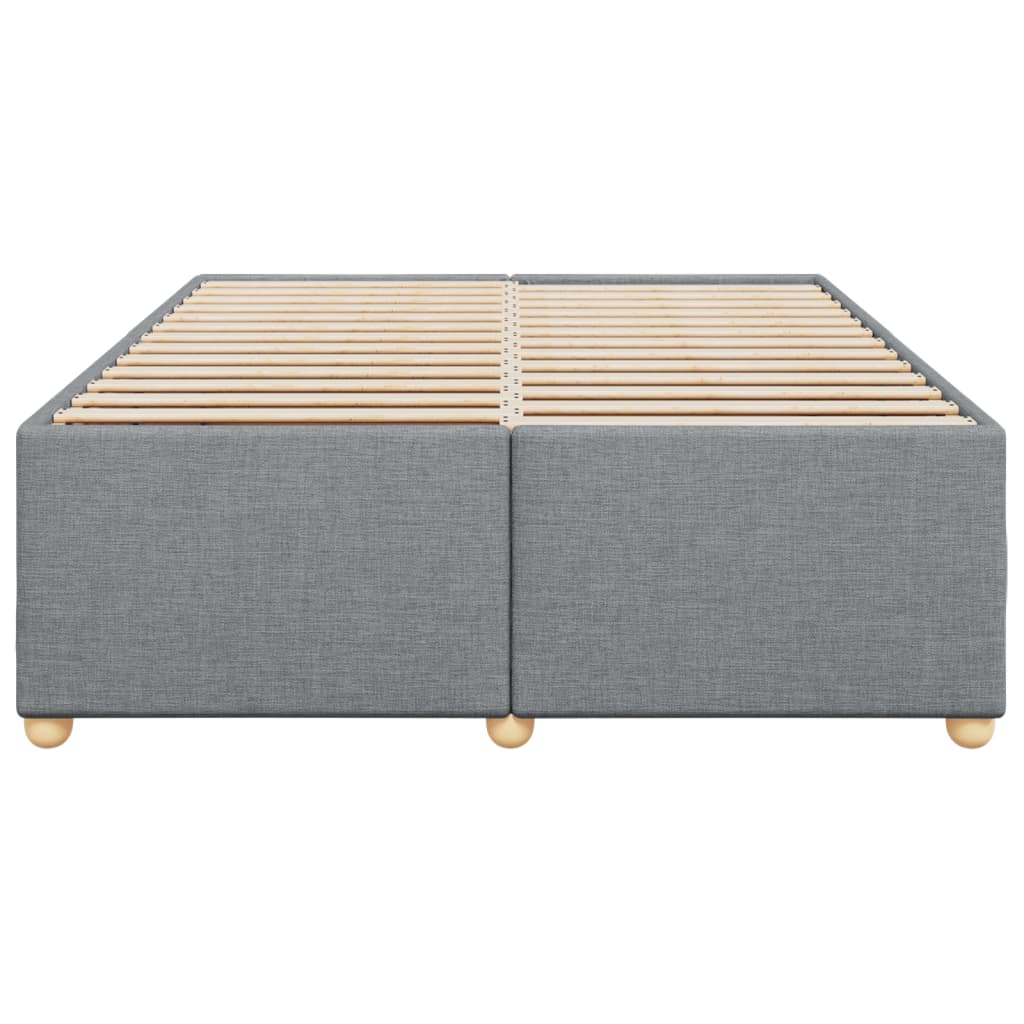 sengeramme uden madras 160x200 cm stof lysegrå