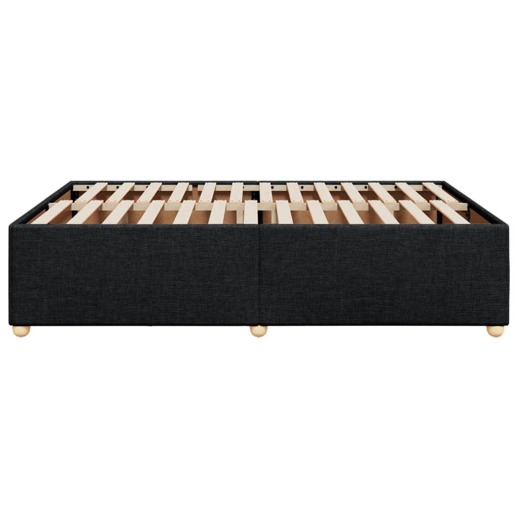 sengeramme uden madras 160x200 cm stof sort