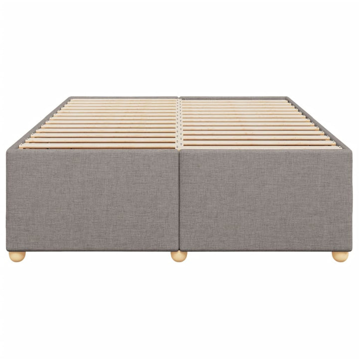 sengeramme uden madras 160x200 cm stof gråbrun