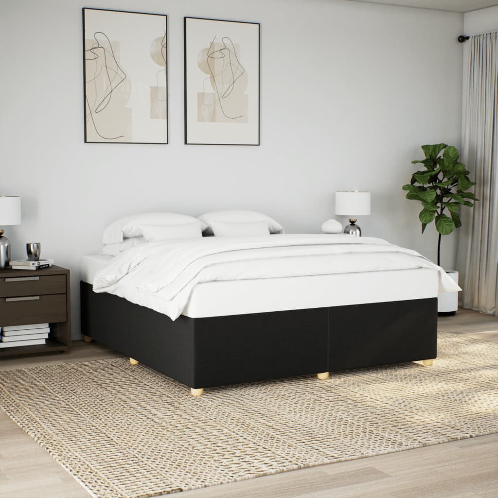 sengeramme uden madras 180x200 cm stof sort